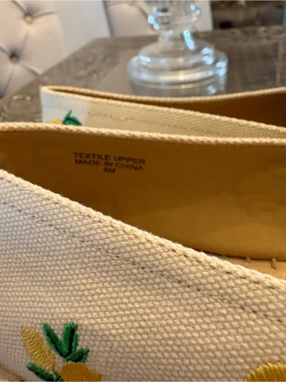 Talbots cream espadrille